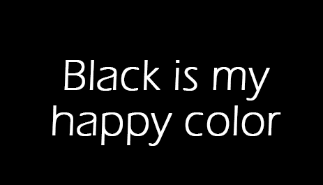 black-is-my-happy-color